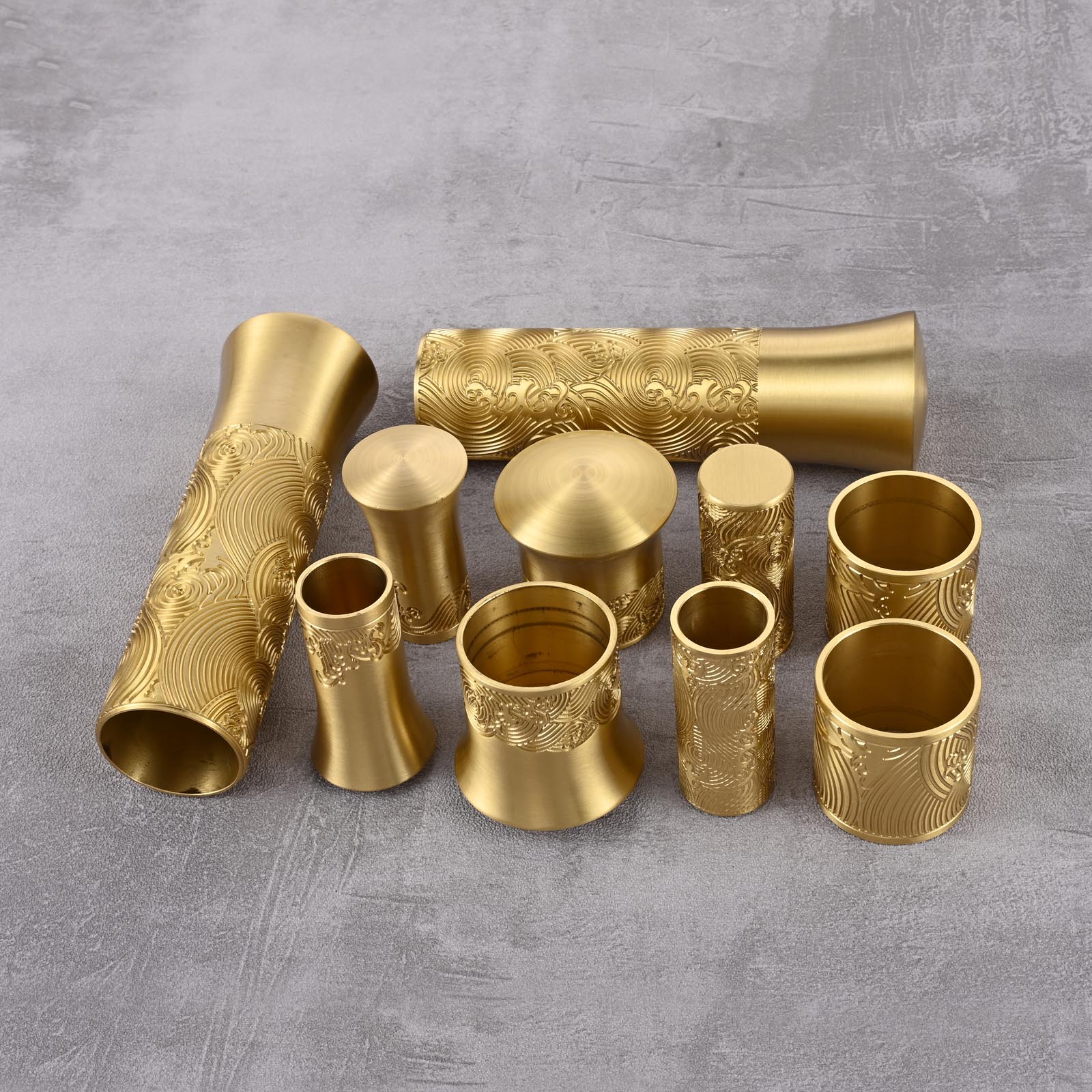 Vintage Home Textiles - Vintage Brass Furniture Leg Cover Gold