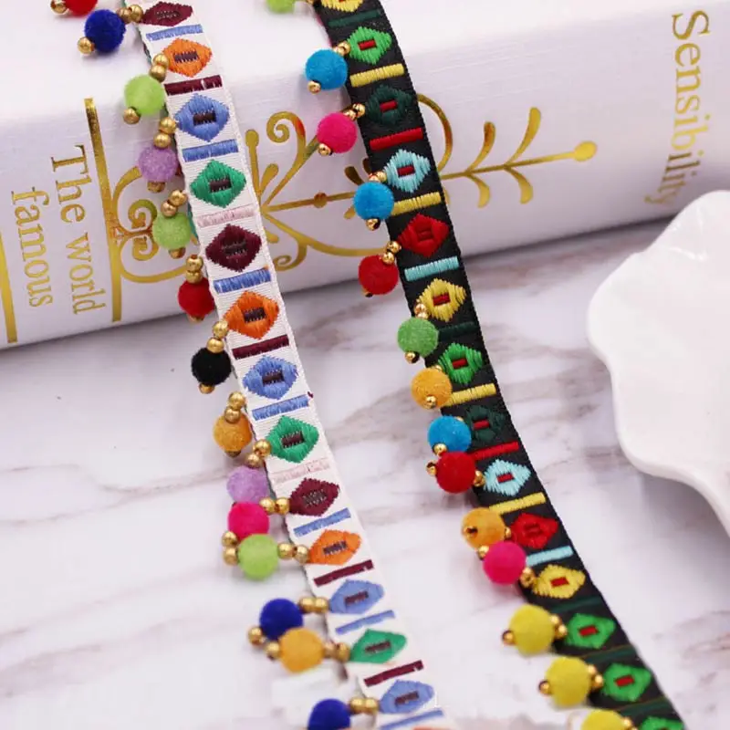 1yards/lot Pompom Fringe trim  - Home Ec Textiles recensie en prijs