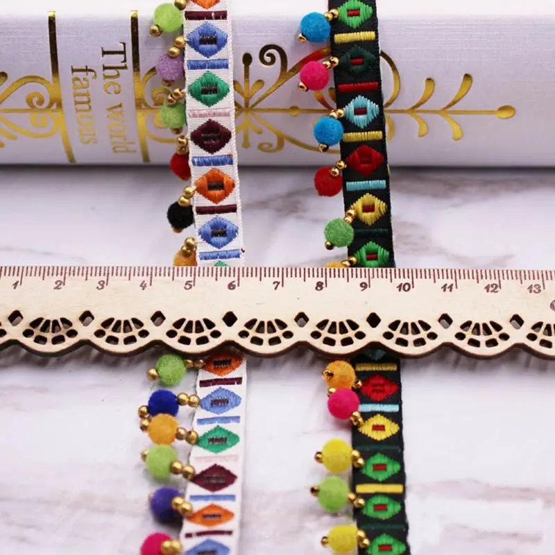 1yards/lot Pompom Fringe trim  - Home Ec Textiles recensie en prijs