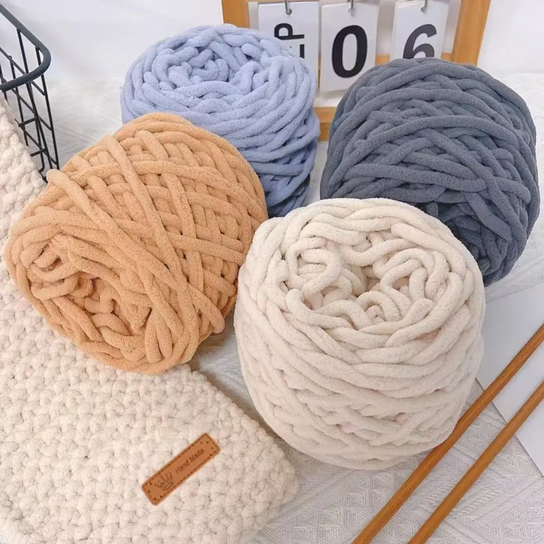 3PCS 300g Chenille Knitting Ya - Wool Blanket Herringbone recensie en prijs