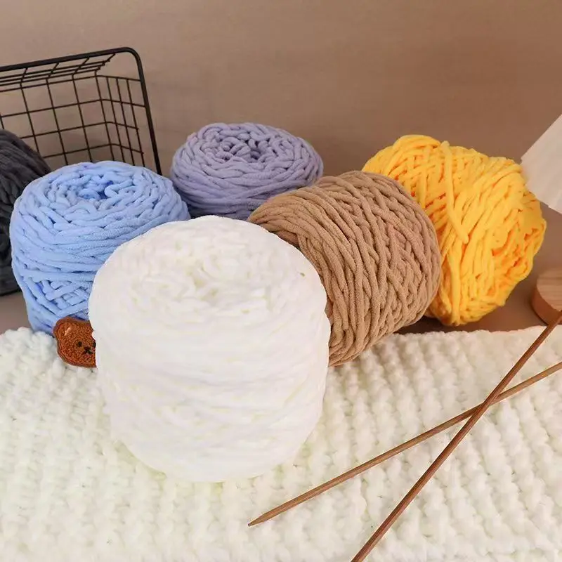 3PCS 300g Chenille Knitting Ya - Wool Blanket Herringbone recensie en prijs