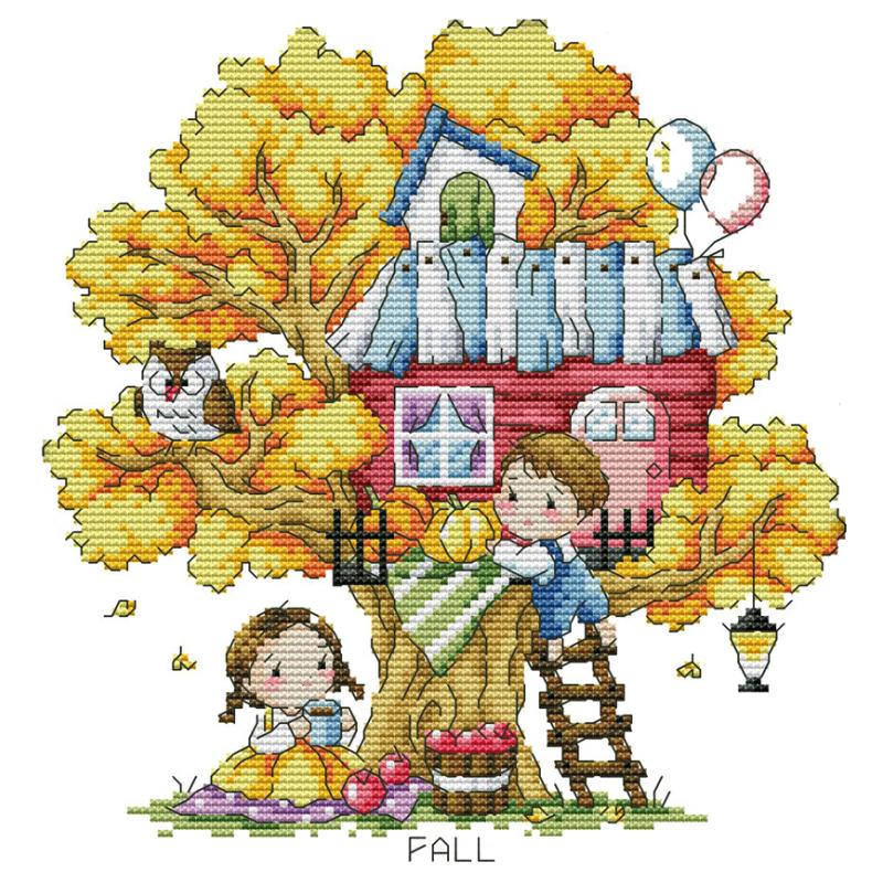 Cartoon Tree House Series Prin - Home Textiles Discount recensie en prijs