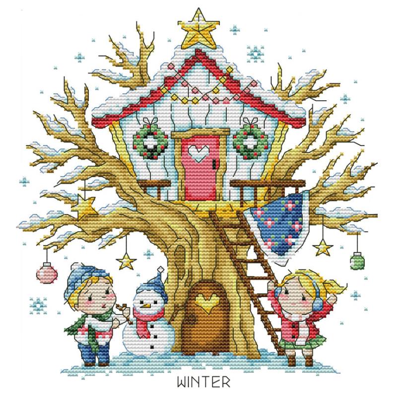 Cartoon Tree House Series Prin - Home Textiles Discount recensie en prijs