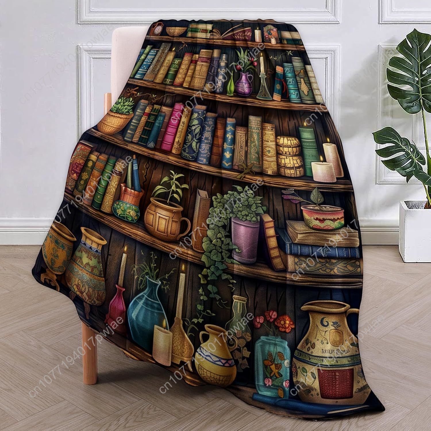 Vintage Bookshelf Blanket Read - Vintage Home Textiles recensie en prijs