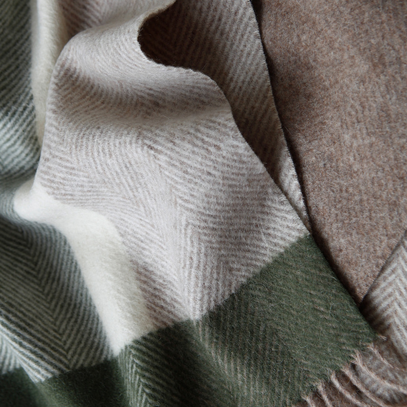 Cashmere Herringbone Pattern W - Wool Blanket Herringbone recensie en prijs