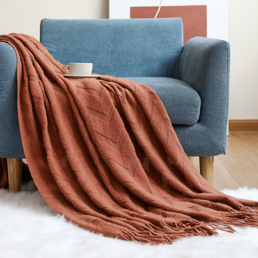 Herringbone Pattern Sofa Throw - Wool Blanket Herringbone recensie en prijs