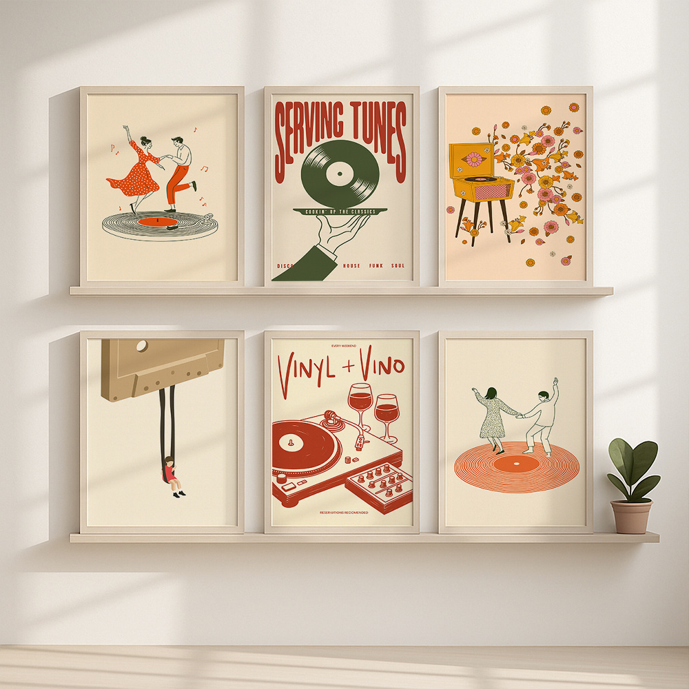 1pc Vintage Music Canvas Poste - Vintage Home Textiles recensie en prijs