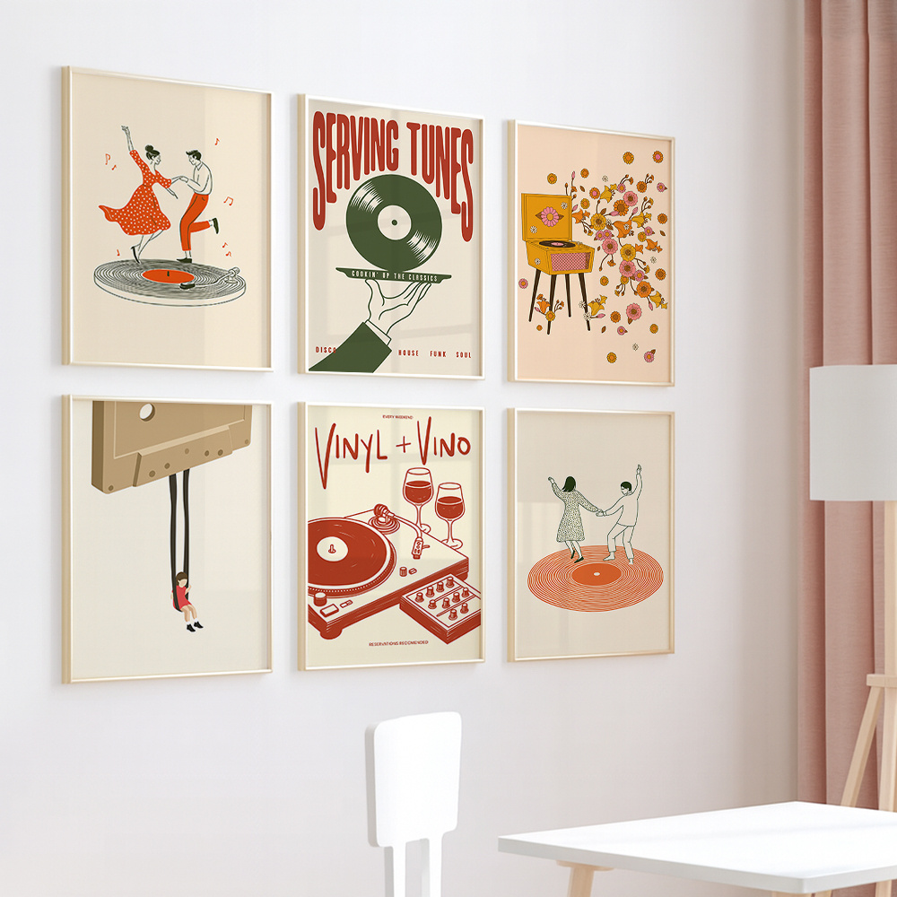 1pc Vintage Music Canvas Poste - Vintage Home Textiles recensie en prijs