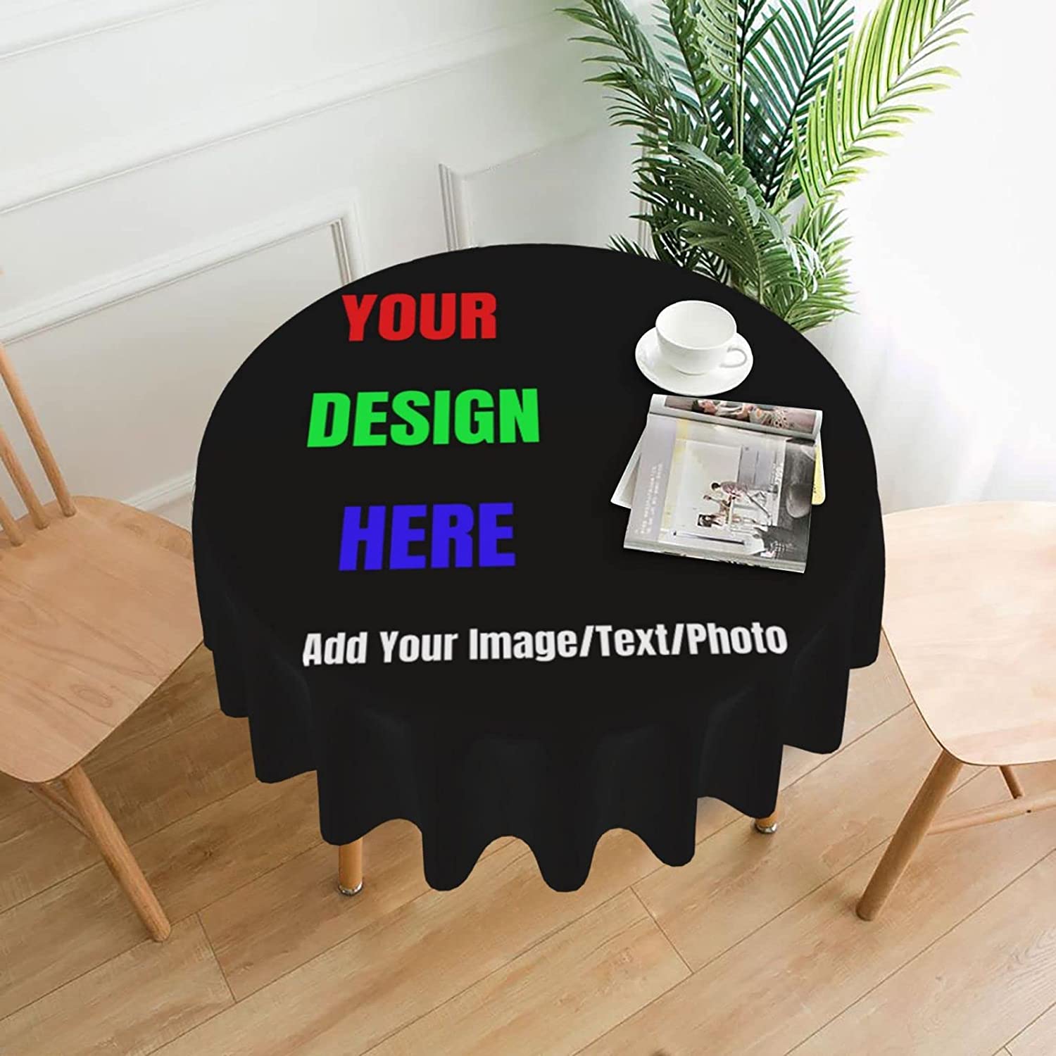 Custom Round Tablecloth Person - Home Textiles Images recensie en prijs