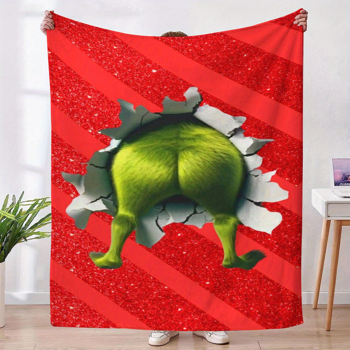 A plush wool blanket featuring - Home Textiles Images recensie en prijs
