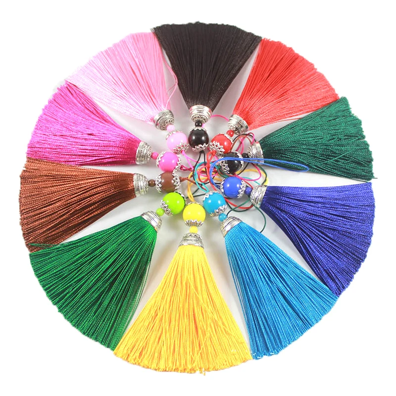2/5Pcs 8CM Silk Tassel with Ac - Home Ec Textiles recensie en prijs