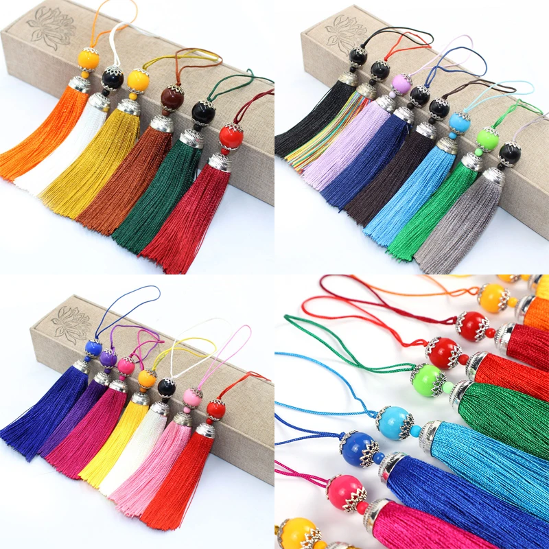 2/5Pcs 8CM Silk Tassel with Ac - Home Ec Textiles recensie en prijs