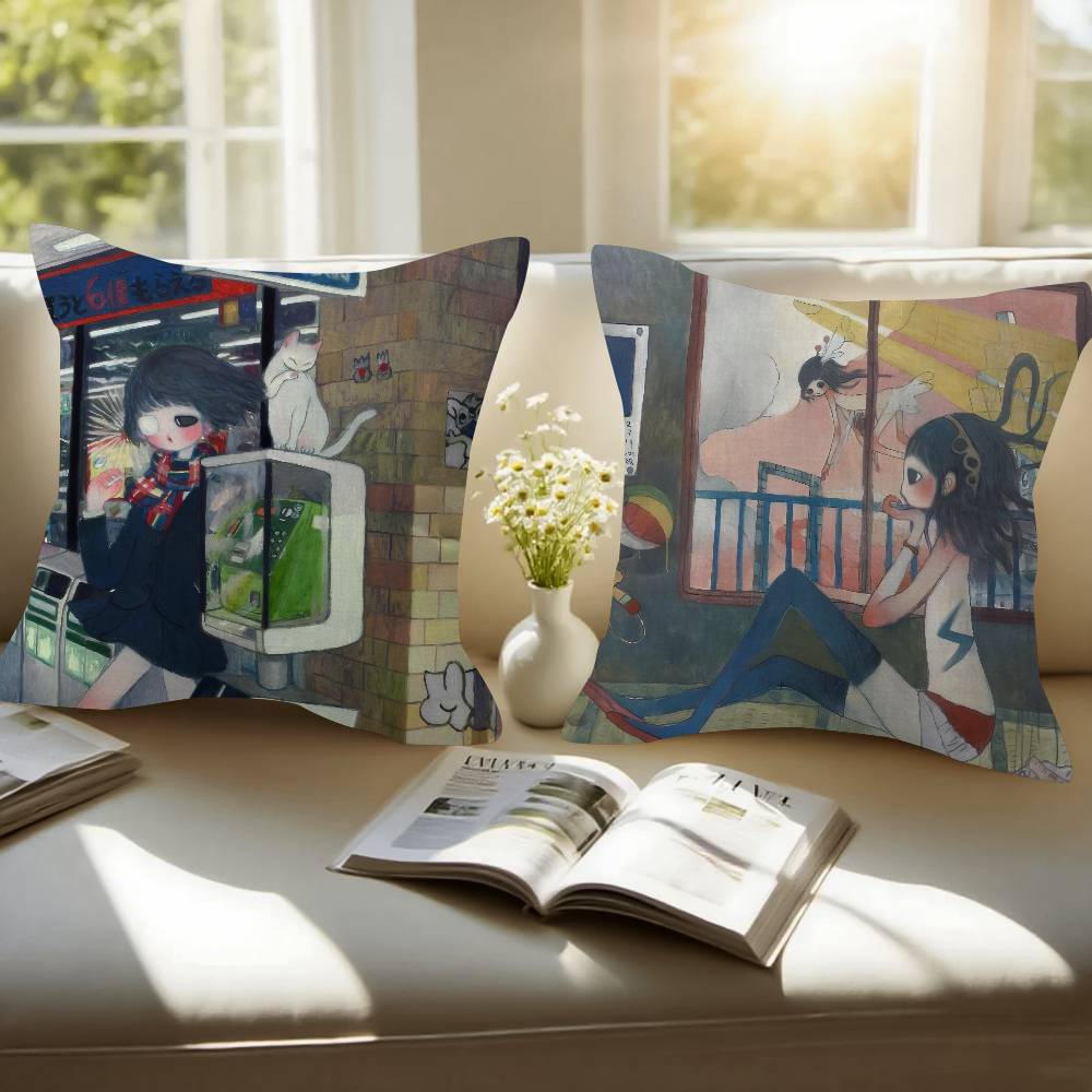 Art Aya Takano Girl  Pillow An - Aya Home Textiles recensie en prijs