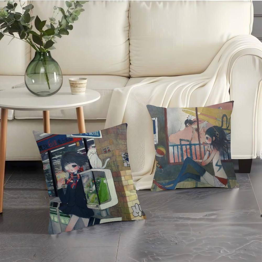 Art Aya Takano Girl  Pillow An - Aya Home Textiles recensie en prijs