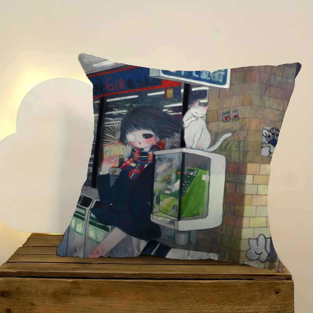 Art Aya Takano Girl  Pillow An - Aya Home Textiles recensie en prijs