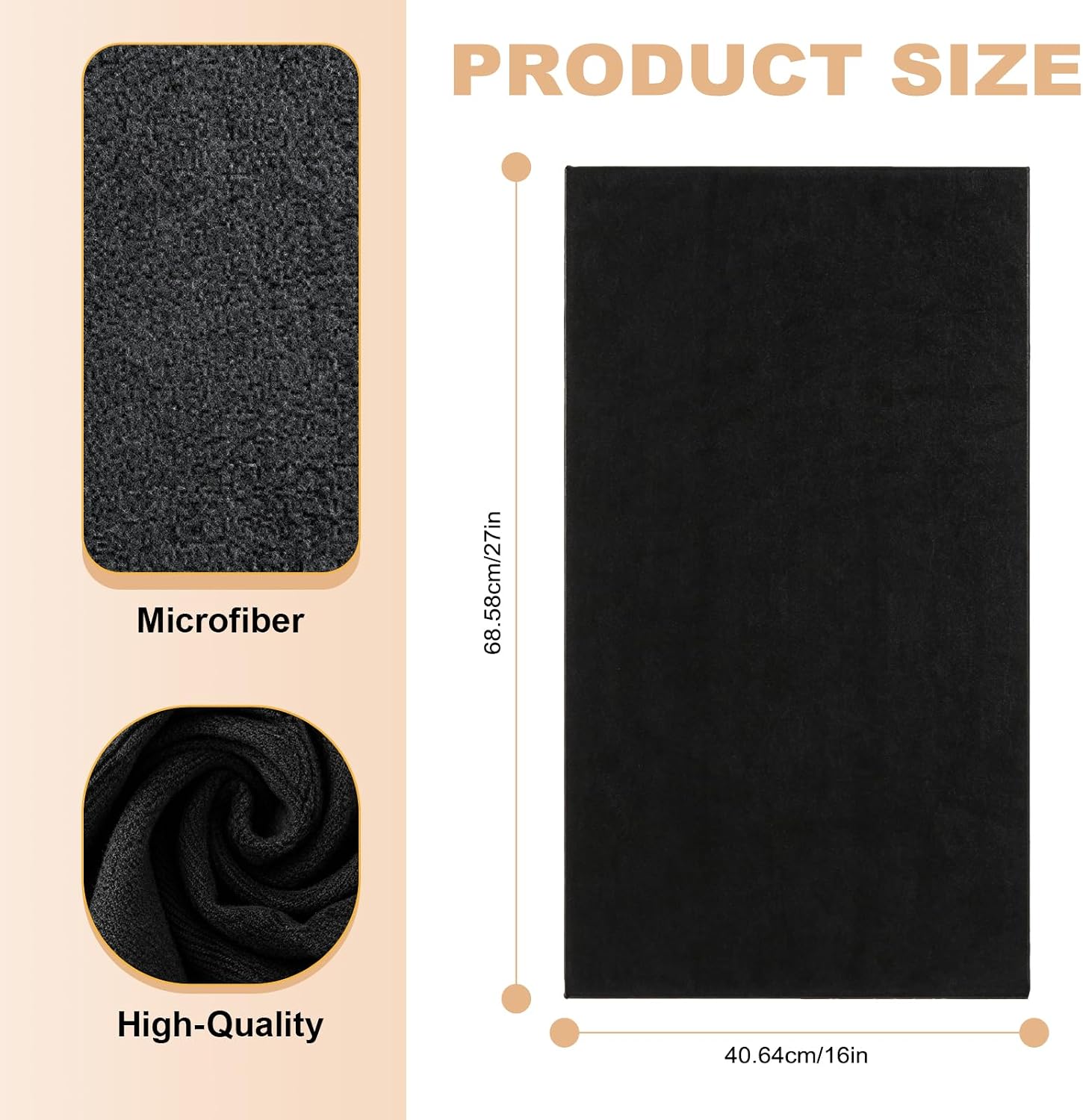 6 Pack Black Salon Towels Supe - Home Textiles Images recensie en prijs