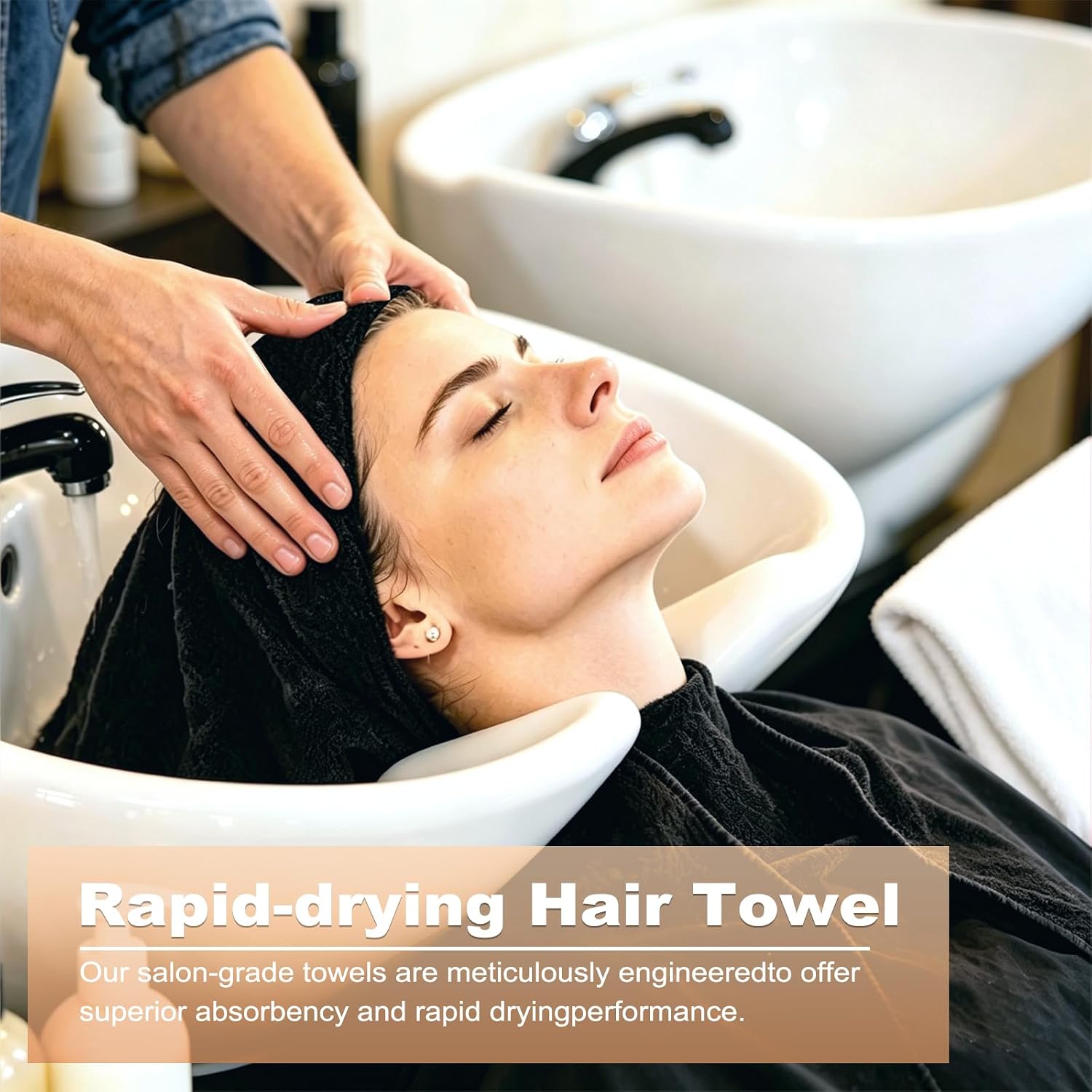 6 Pack Black Salon Towels Supe - Home Textiles Images recensie en prijs