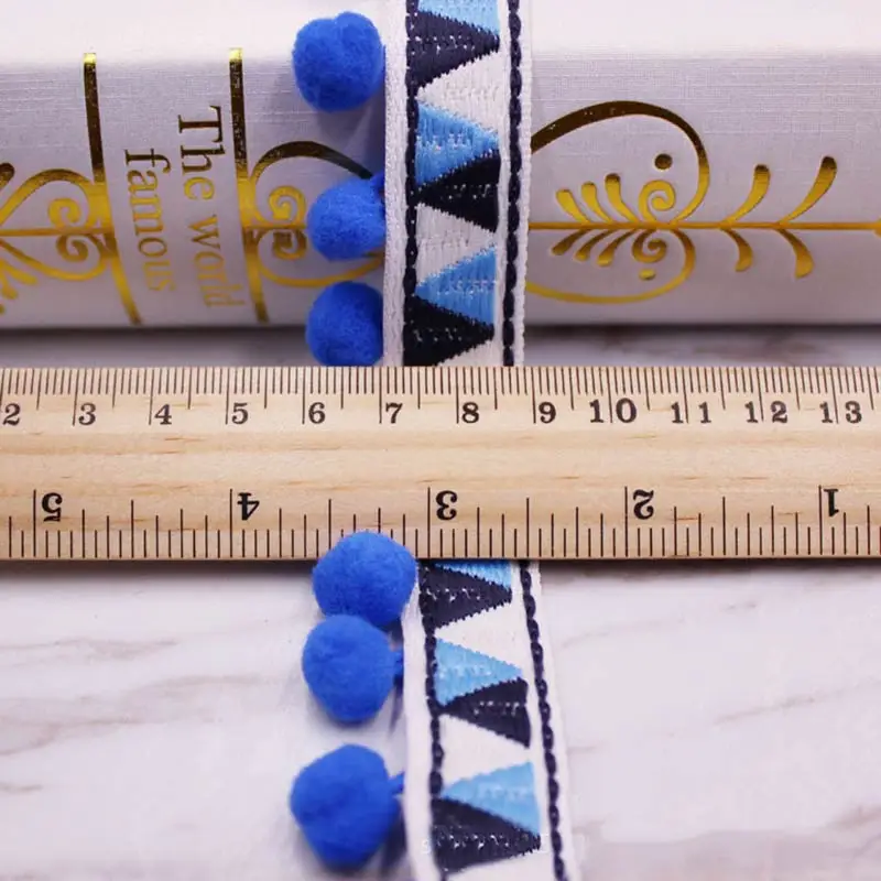 1-10Yards Pompoms Lace Trim Ba - Home Ec Textiles recensie en prijs