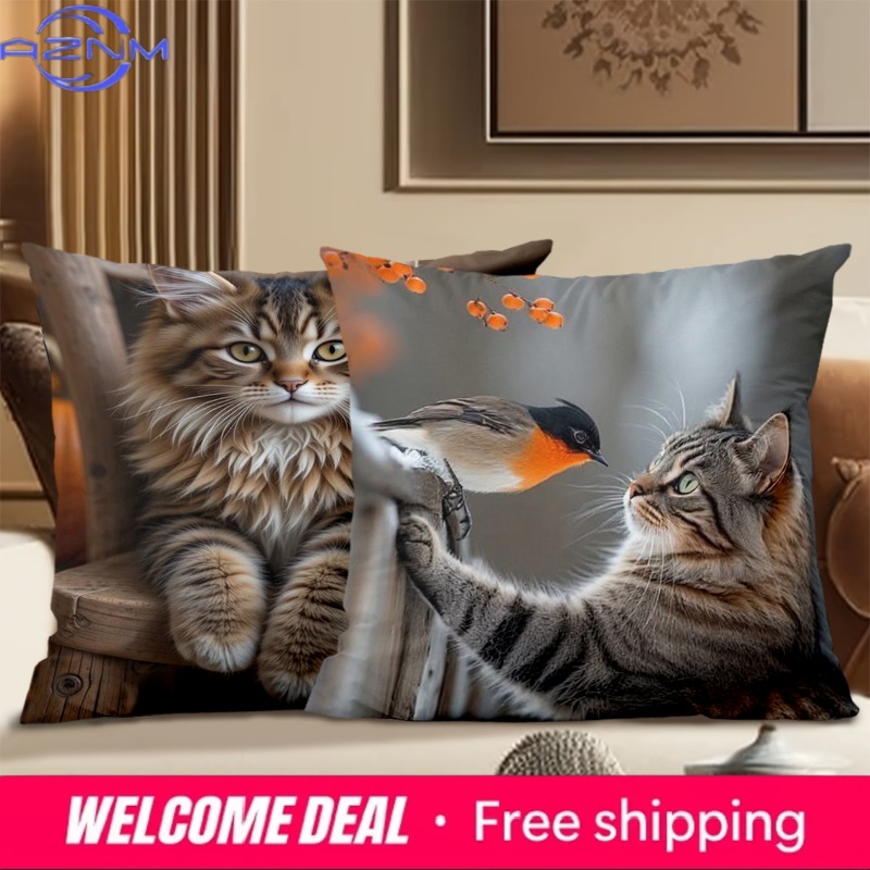 Cute Cat Pillows With Differen - Home Textiles Images recensie en prijs
