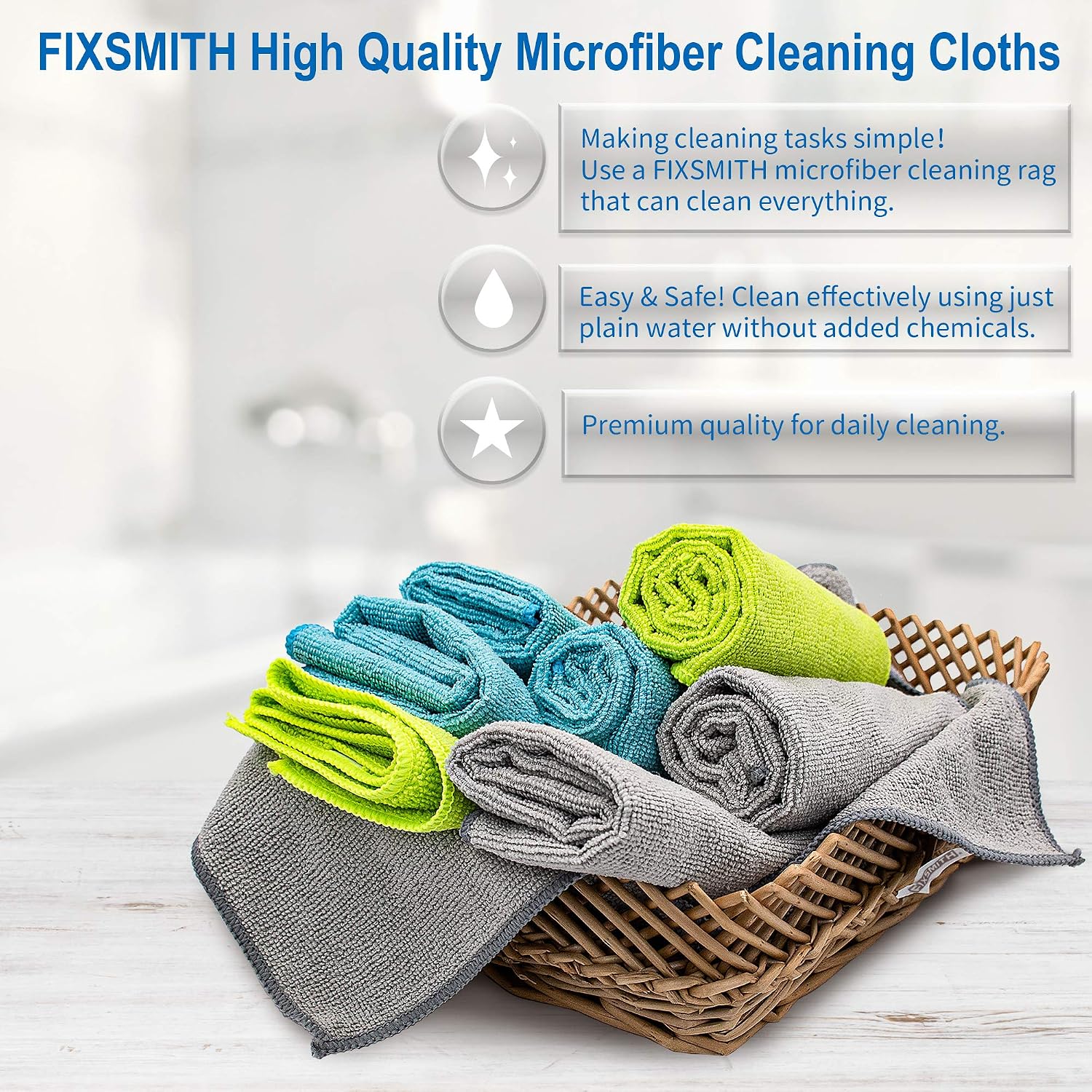 Microfiber Cleaning Cloth 8-Pa - Home Textiles Images recensie en prijs