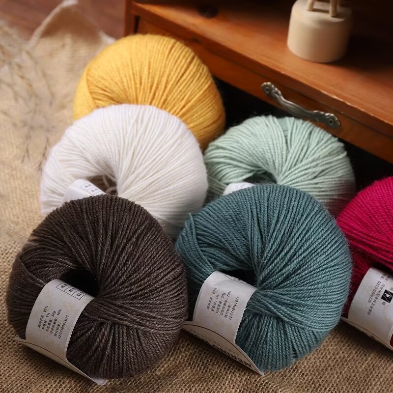 50g/Pc Hand knitting Merino Wo - Wool Blanket Herringbone recensie en prijs
