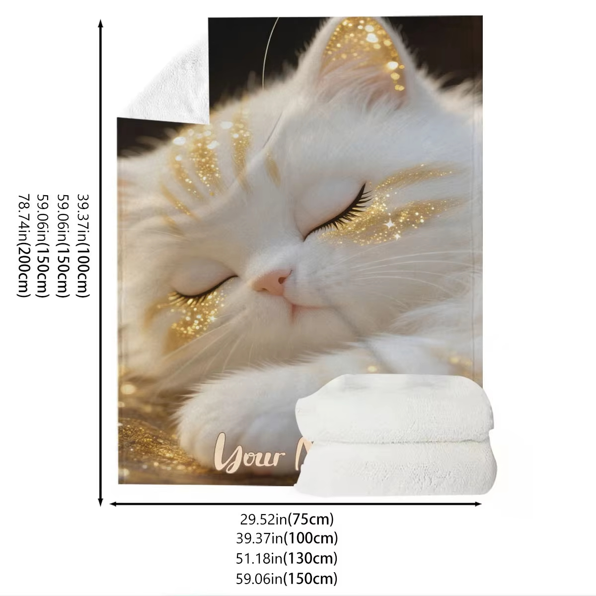 Custom Name Dreamy Cat Pattern - Home Textiles Images recensie en prijs
