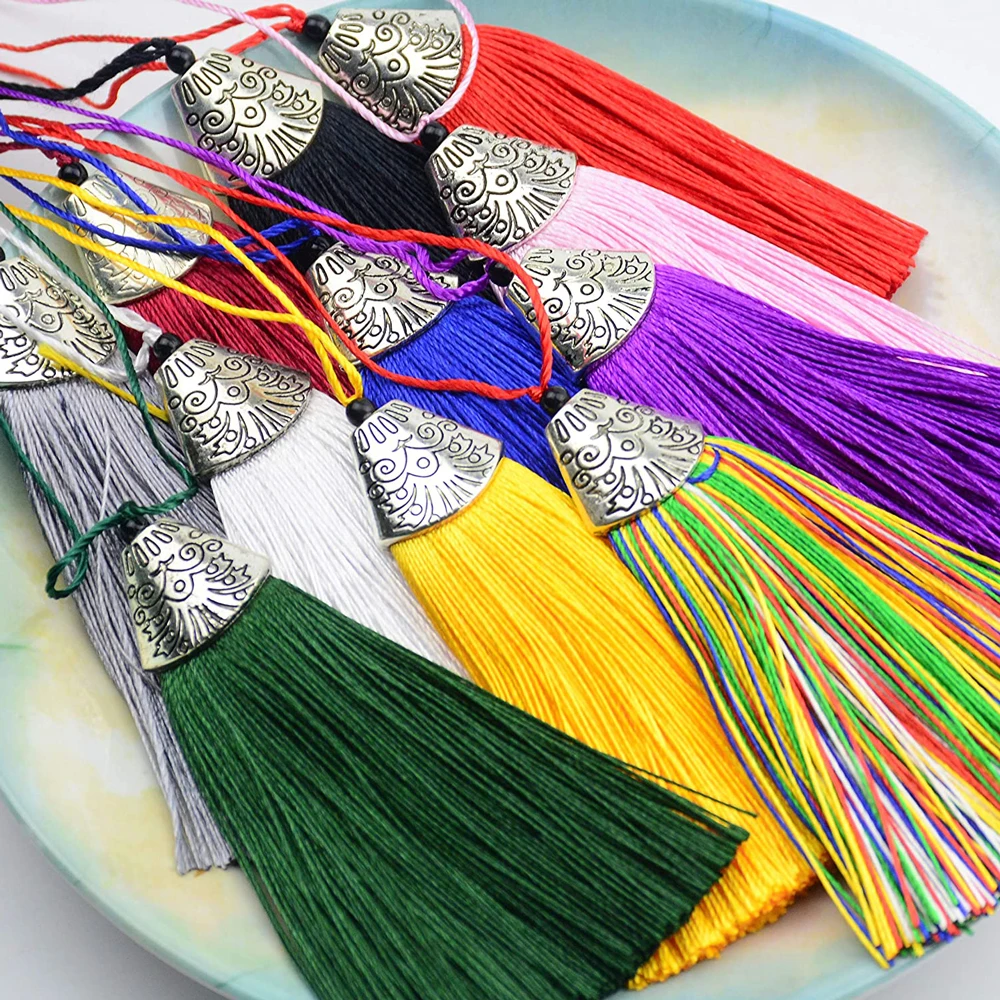 5/10Pcs Silky Handmade Tassels - Home Ec Textiles recensie en prijs
