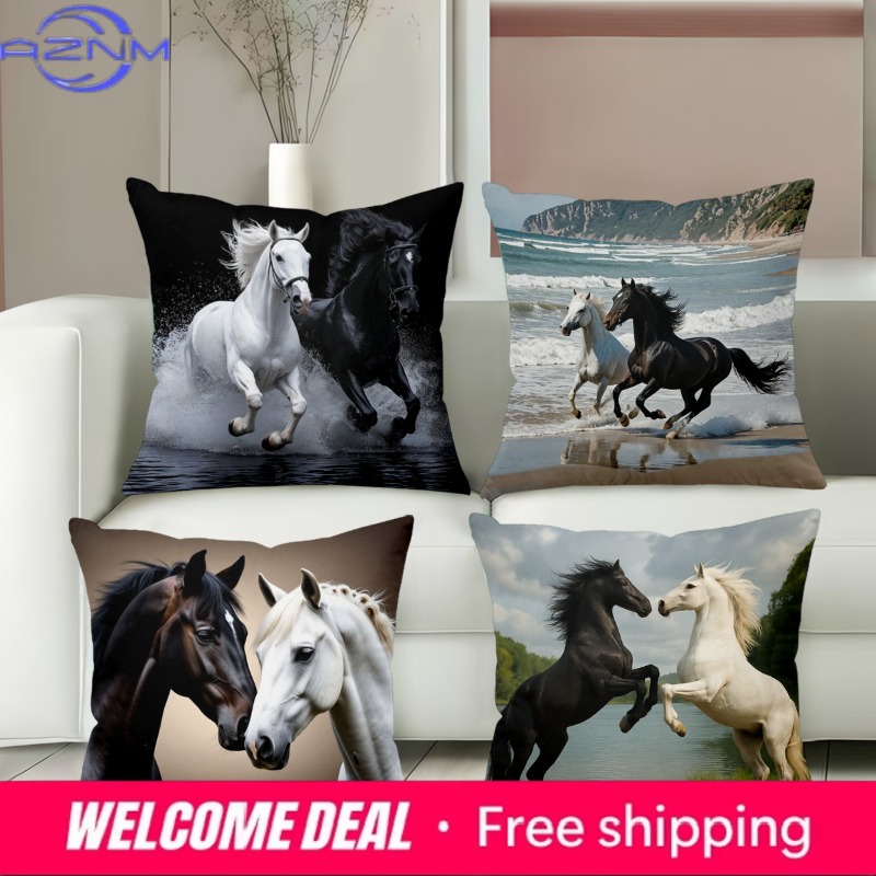 Horse Patterned Cushion Covers - Home Textiles Images recensie en prijs