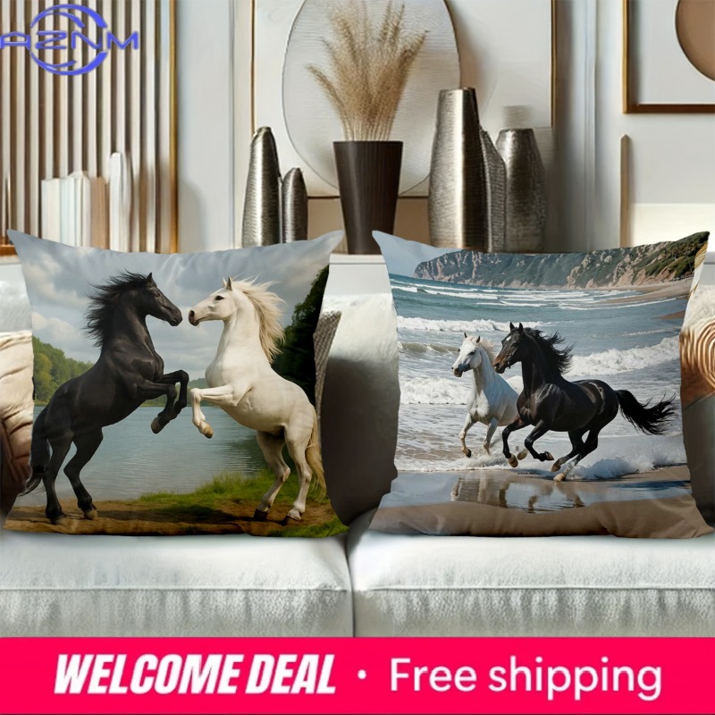 Horse Patterned Cushion Covers - Home Textiles Images recensie en prijs